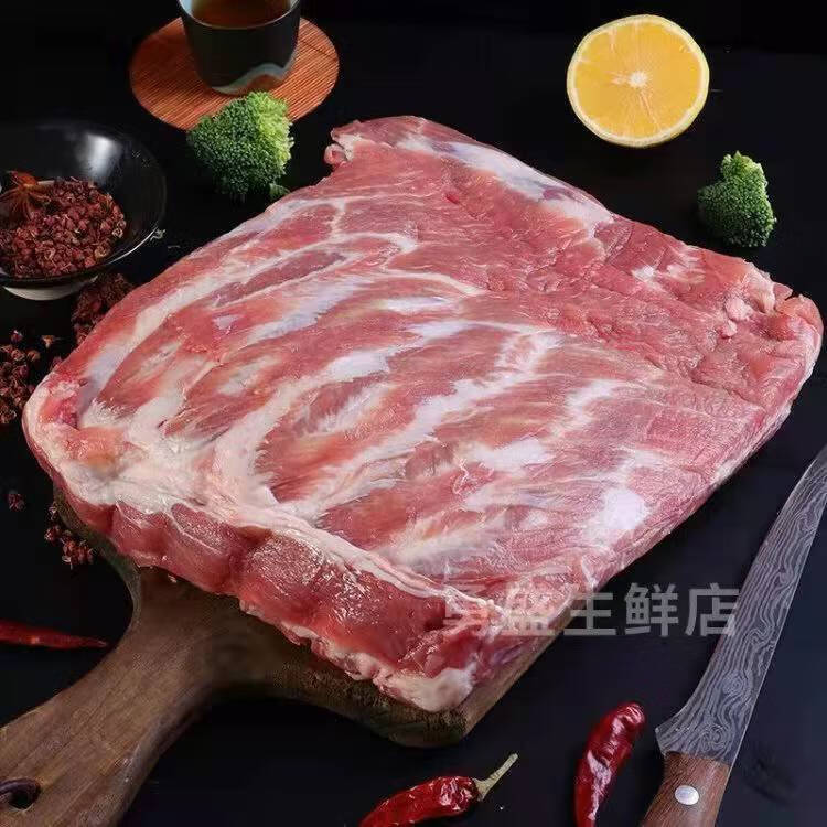 新品上市新鲜猪肋排黑猪农家散养土猪排骨条整箱批发价新品上市带箱6