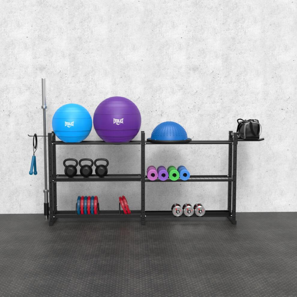 健身房置物架瑜伽用品储物架私教小工具收纳架子器材体育运动器械