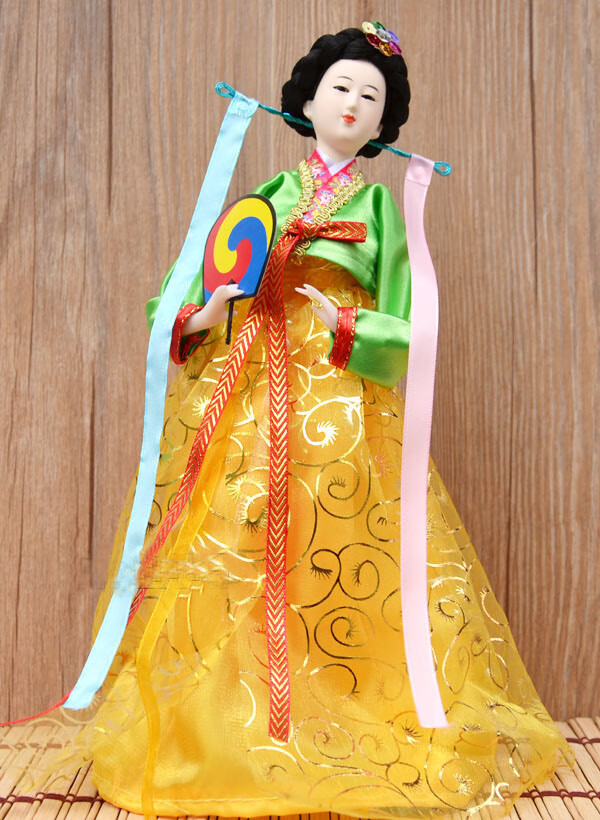 裳淇韩国人偶工艺摆件人形娃娃烤肉店料理店酒店用品装饰礼品特色民俗