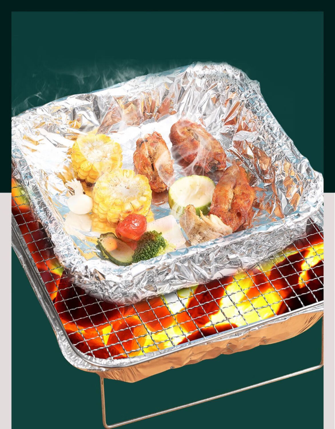 锡纸耐高温家用烤箱油纸烧烤烘培空气炸锅专用锡纸锡箔纸家用烤鱼工厂