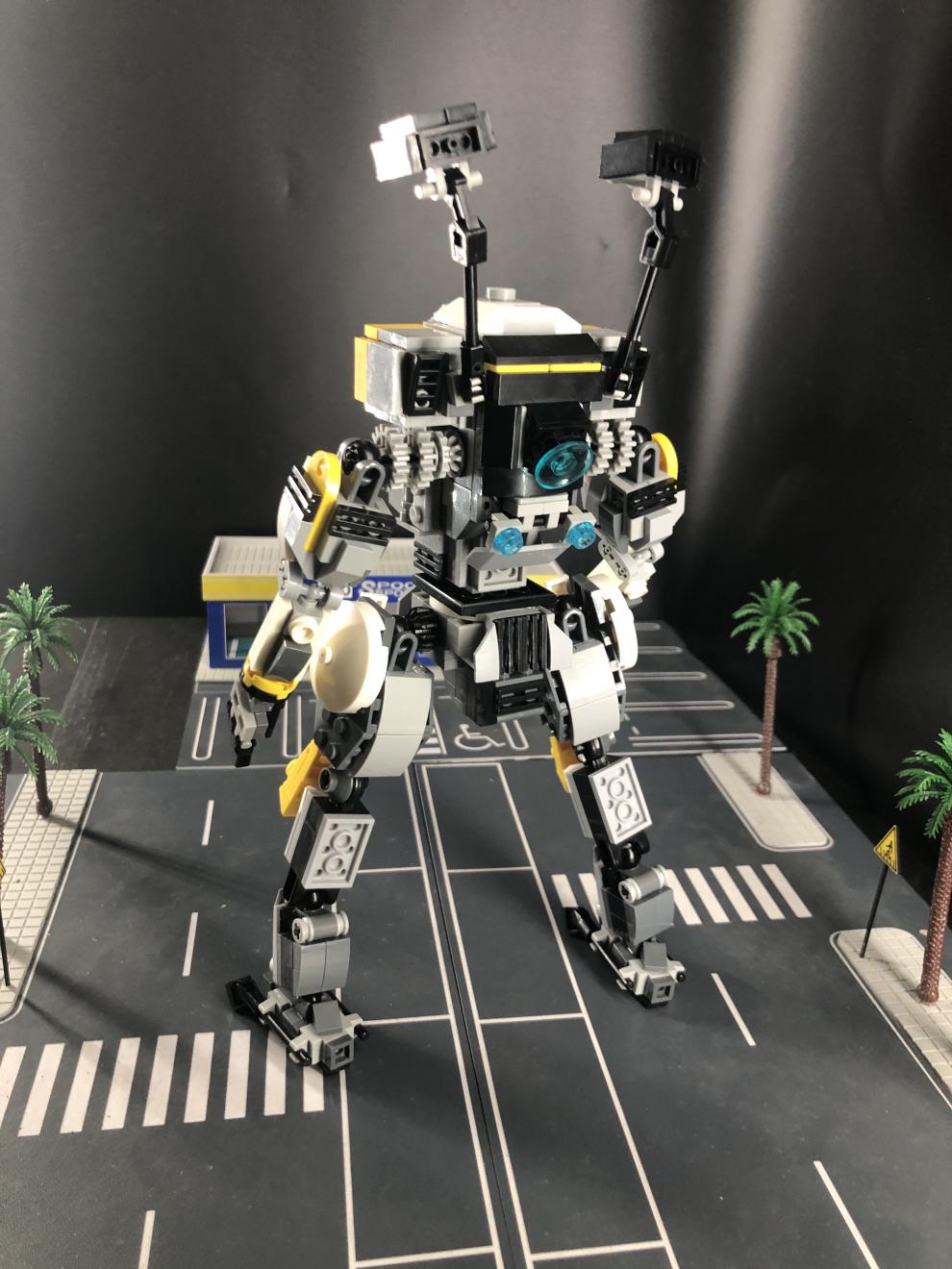 泰坦陨落2周边 柒彩创意moc泰坦陨落bt7274主角机载人机甲moc模型拼装