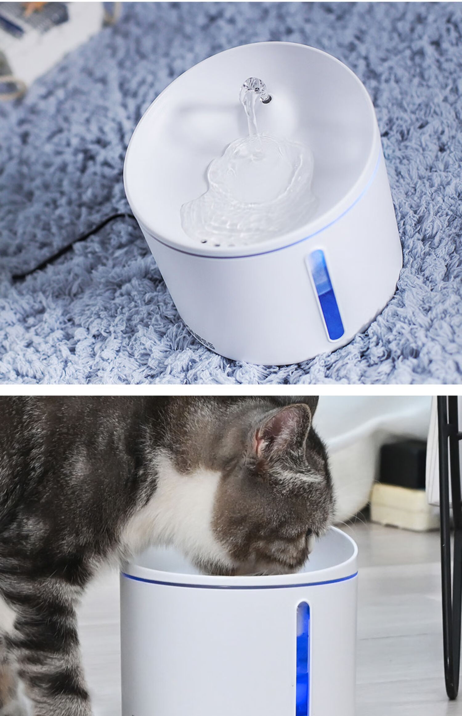 猫咪自动饮水机猫喝水用品流动水盆喷泉猫用循环宠物喂水器自动饮水机