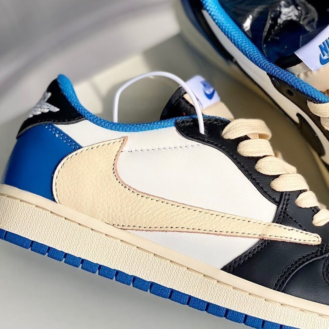 【官方旗舰】aj1男鞋低帮low透气休闲板鞋激光蓝运动aj女潮流百搭