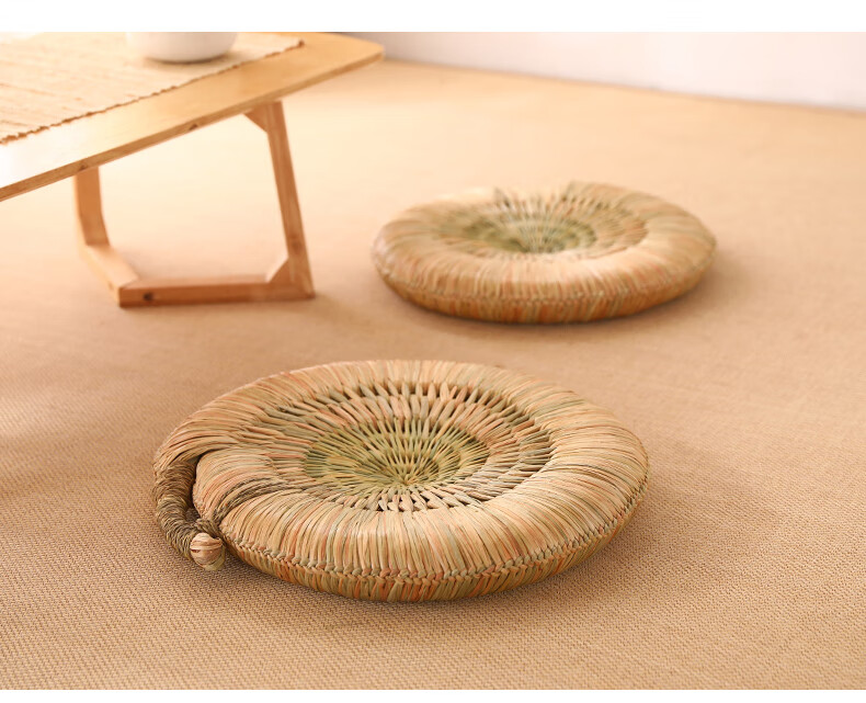 草编垫子坐垫蒲团榻榻米蒲垫地板卧室地上打坐垫禅修垫拜佛垫家用v2