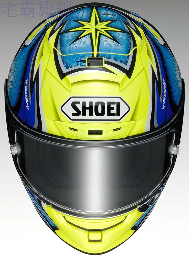 shoei头盔白红蚂蚁 shoei现货x14白红蚂蚁加藤猫祭马奎斯摩托机车安全