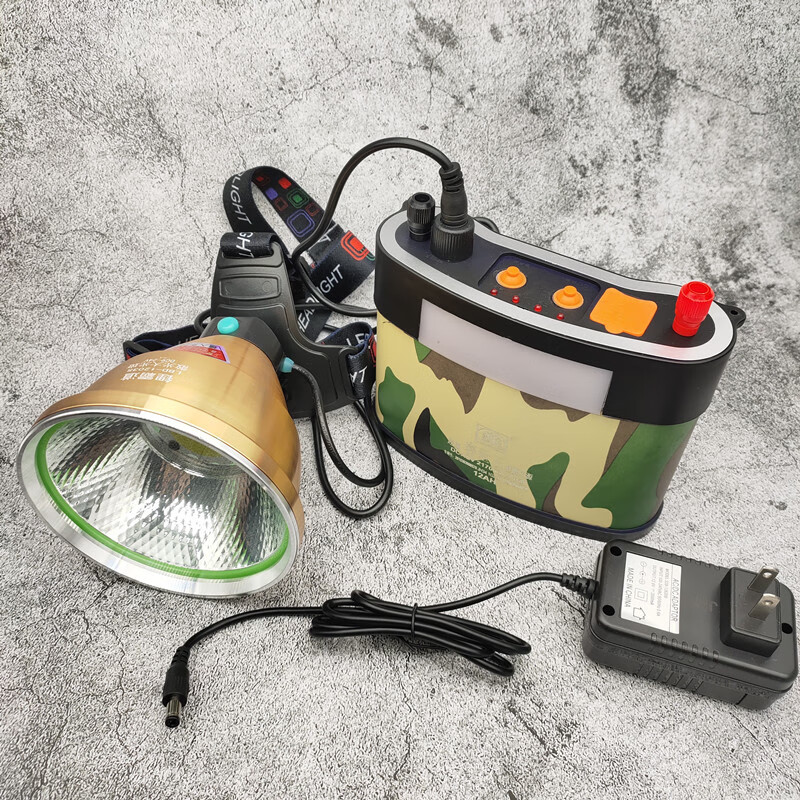 赶海头灯 捕鱼蛐蛐黄鳝蚂蟥头灯强光黄光白光大光斑钓鱼赶海超亮大