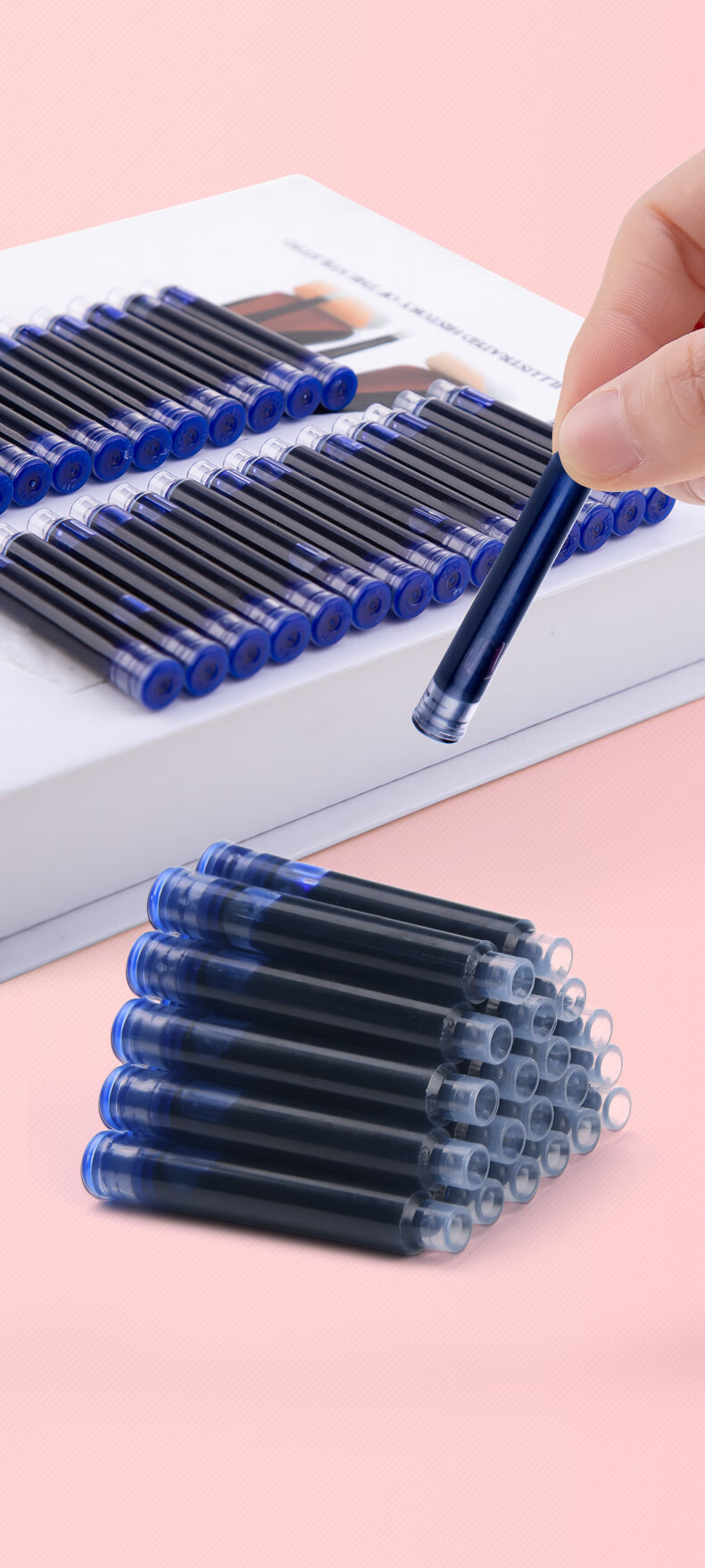 学生配套墨囊常见墨囊墨胆钢笔通用墨蓝黑/晶蓝/墨蓝色 墨囊 颜色随机