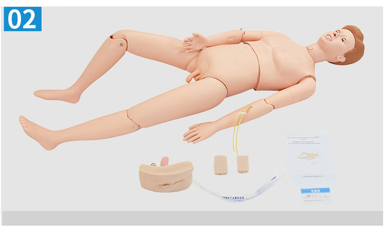 养老护理训练模拟人组合式多功能穿刺输液打针男女导尿插胃管创伤假人
