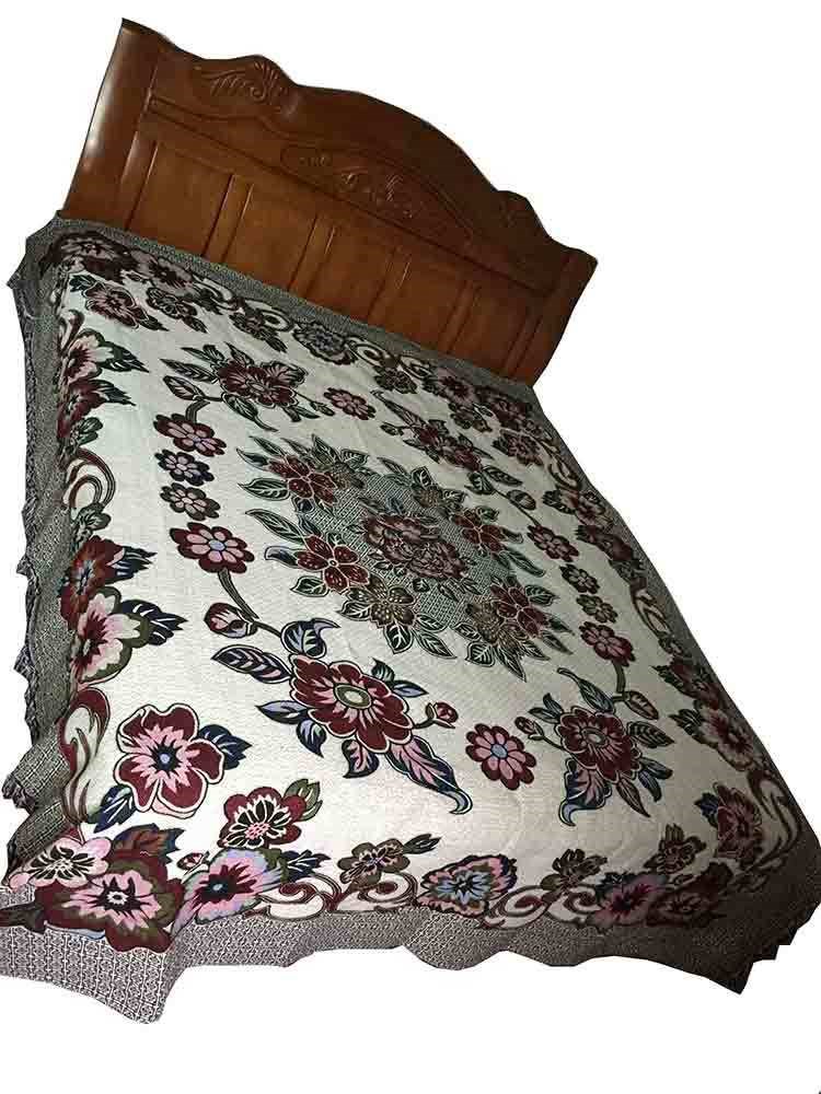 老粗布线毯 老式粗布线毯针织双人单人床单厚三米五毯沙发巾大炕特大