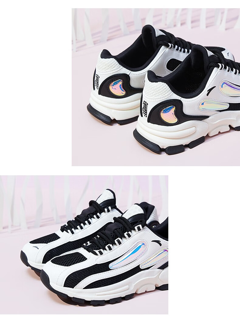 安踏女鞋女款运动鞋2020春季新款雀翎舒适潮流慢步鞋透气防滑休闲鞋女