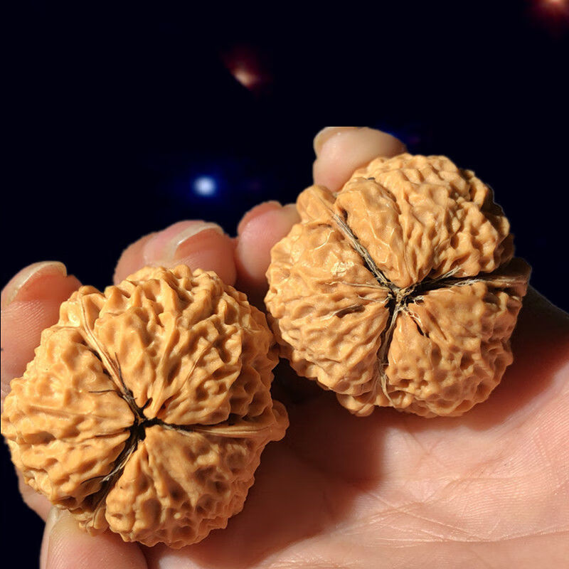 品牌三棱子云铁系列三道筋异形文玩核桃铁核桃手把玩件送老公的手串