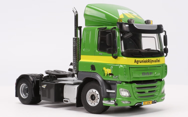 wsi达弗daf cf cab 4*2 仿真合金工程车油罐半挂车拖车模型 01-2480