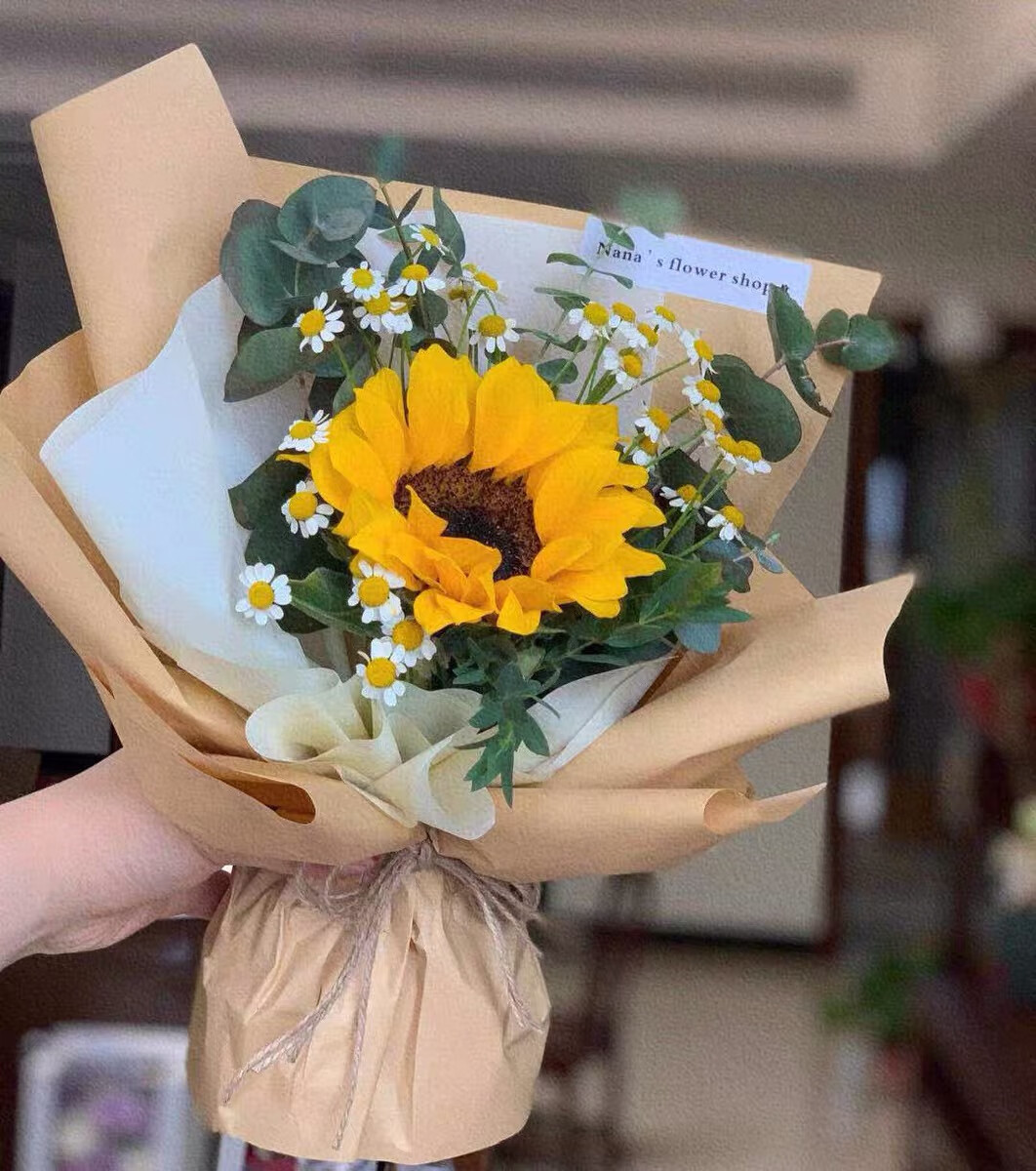 全国团购向日葵单支玫瑰小花束鲜花速递同城配送花店毕业季教师节