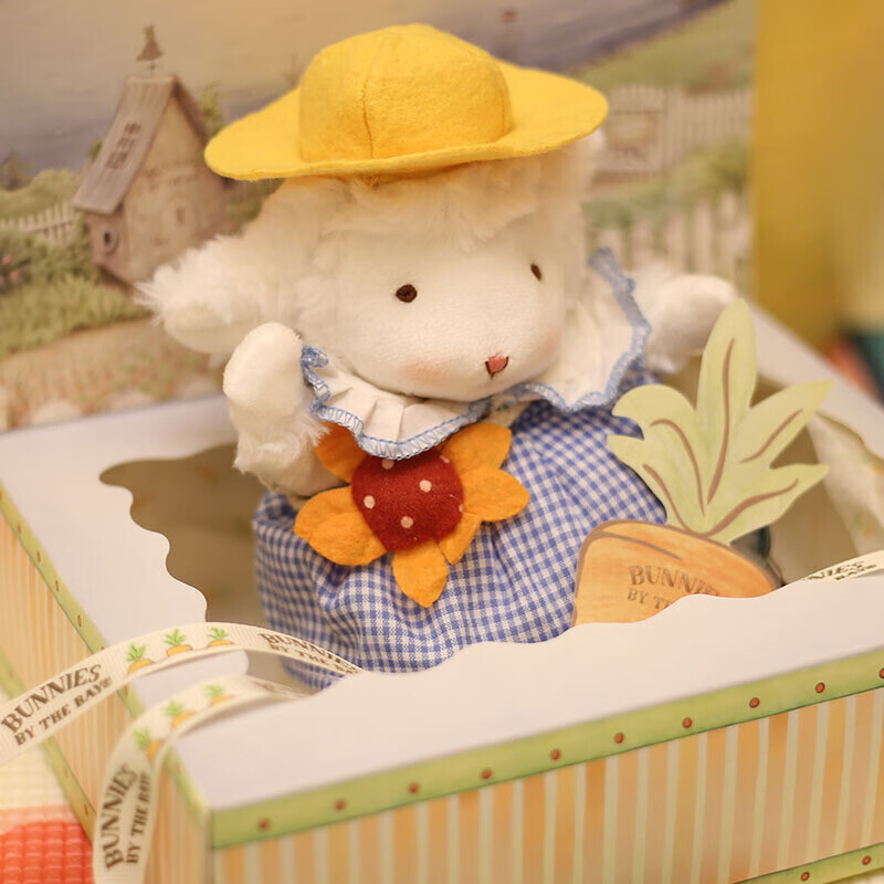 小羊公仔 bunnies 小羊公仔毛绒玩偶可爱女友生日美国七夕情人节礼物