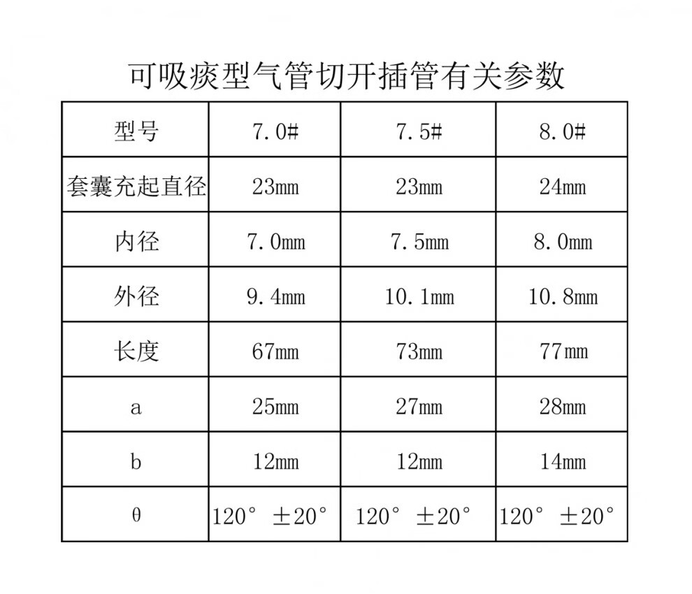 吸痰型气管切开插管导管套管医用气切管气管切开插管套件气切包吸痰型