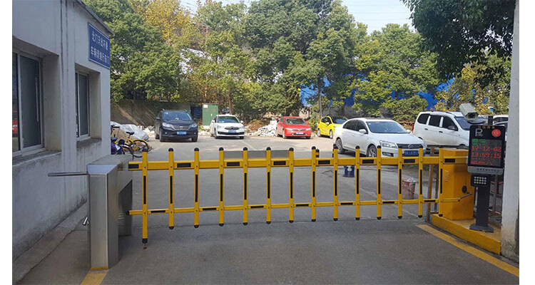 蓝卡道闸杆直杆etcp停车场升降杆科拓门卫起落杆捷顺小区门口栏杆