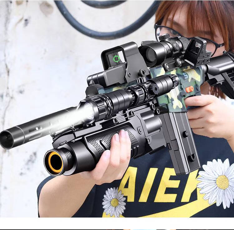 红点瞄准镜 m416软弹配件软蛋和平精英红点激光瞄准镜强光战术手电良
