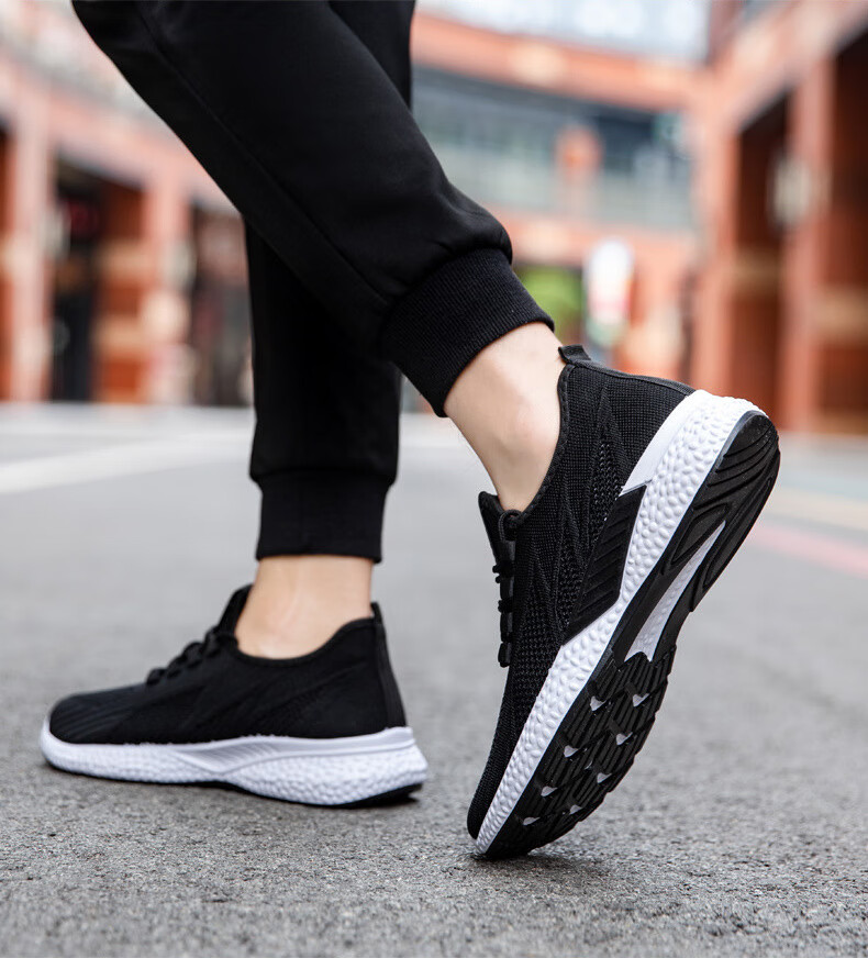 官方旗舰金木鱼男休闲鞋珍源祥夏季透气休闲防滑软底百搭士潮鞋灰色42