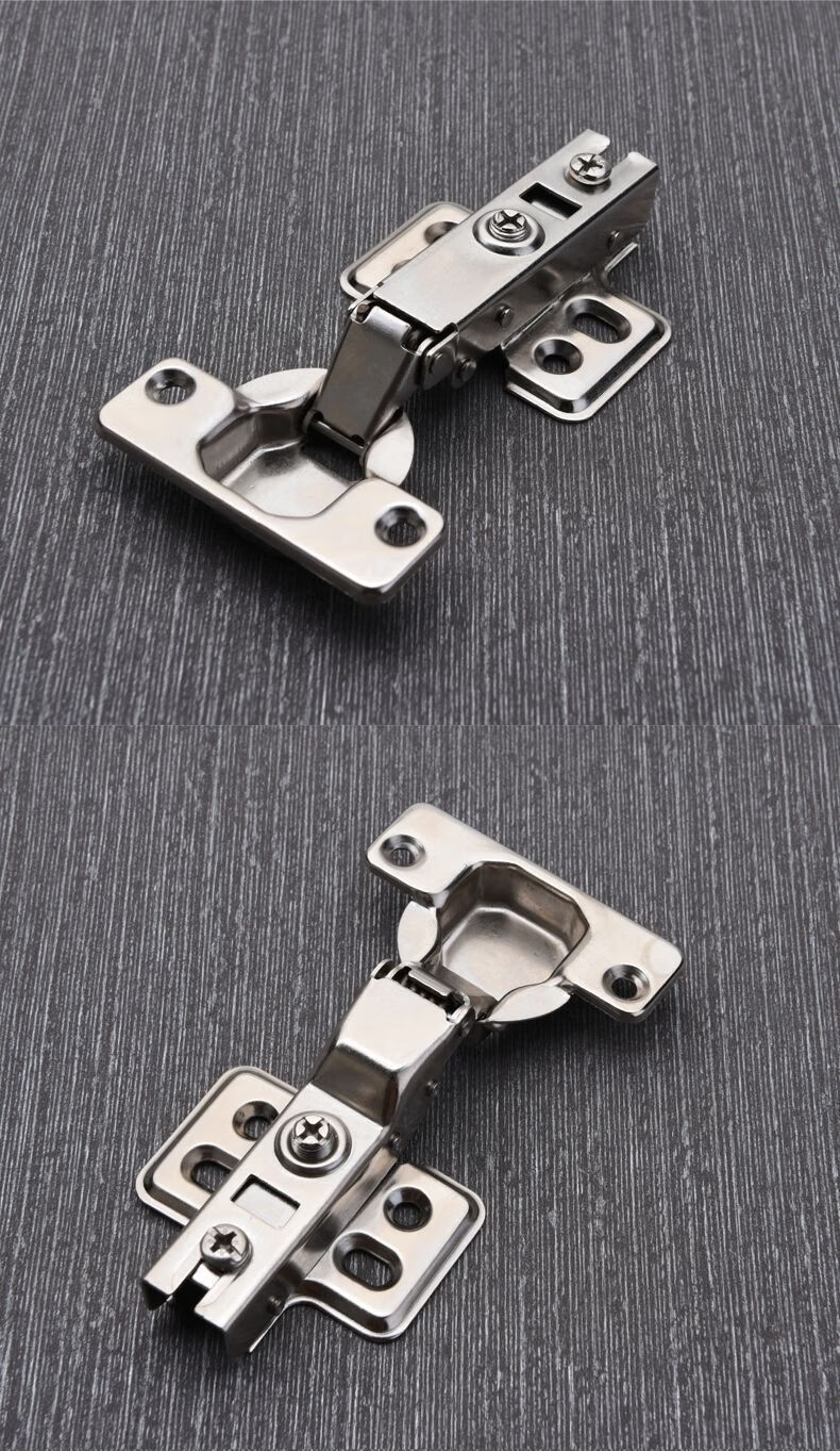 304不锈钢液压缓冲35杯阻尼铰链橱柜门衣柜飞机烟斗浅杯弹簧合页大弯