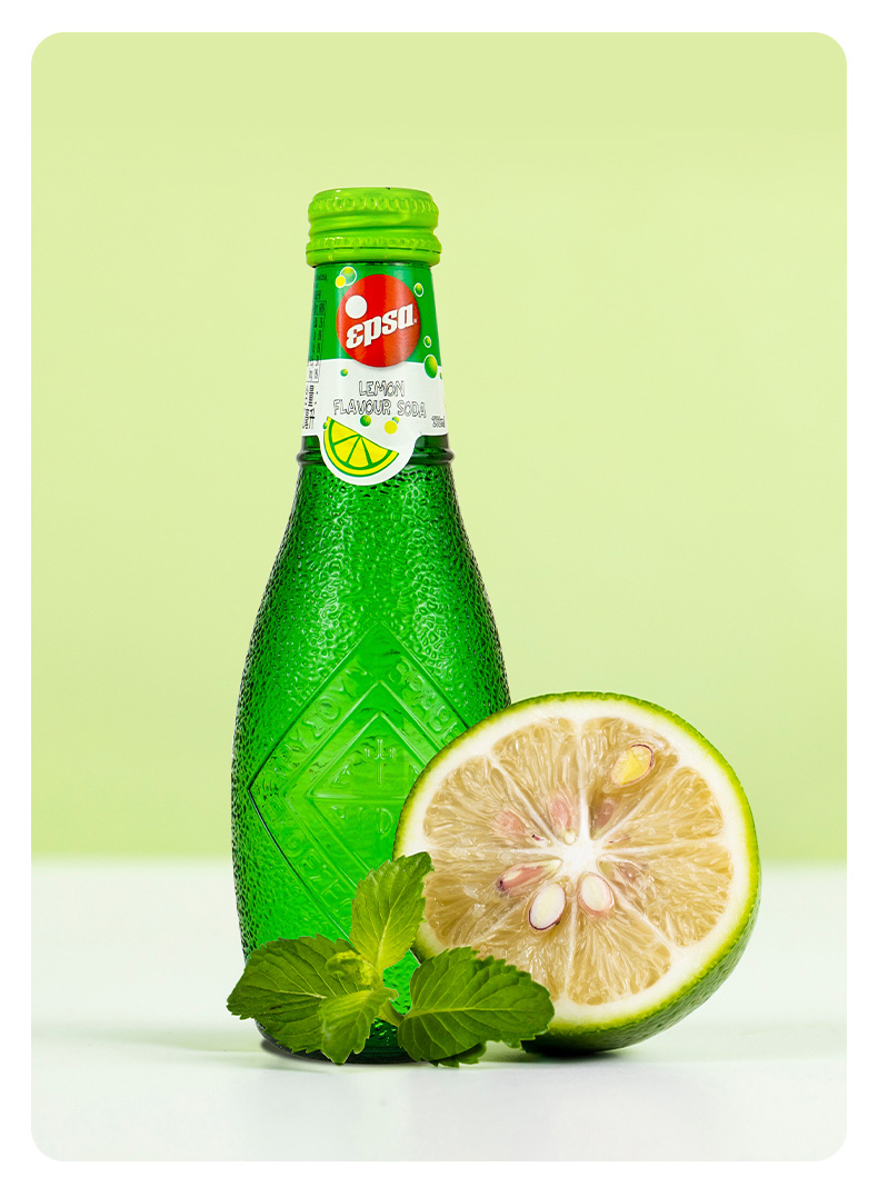 希腊碳酸汽水果汁饮料柠檬味epsa橙汁血橙可乐味可乐味232ml24瓶整箱