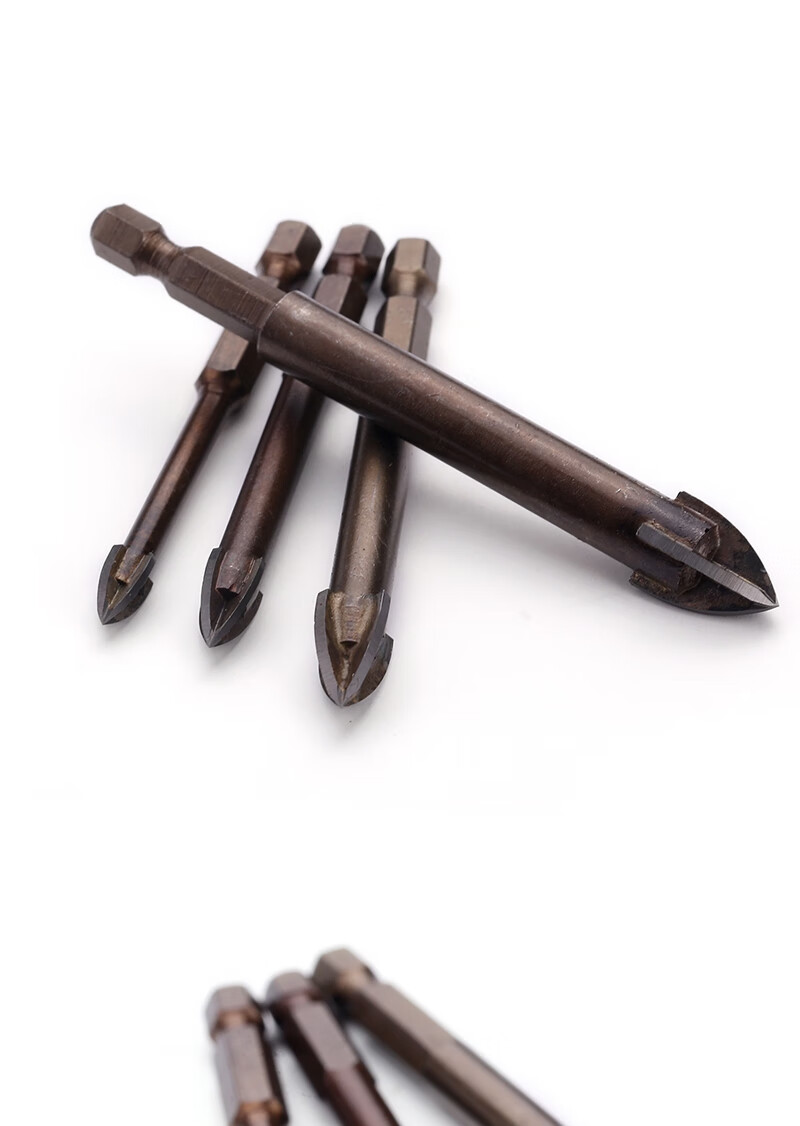 多功能瓷砖陶瓷玻璃混凝土水泥墙壁手电钻三角合金钻头a 十字8mm