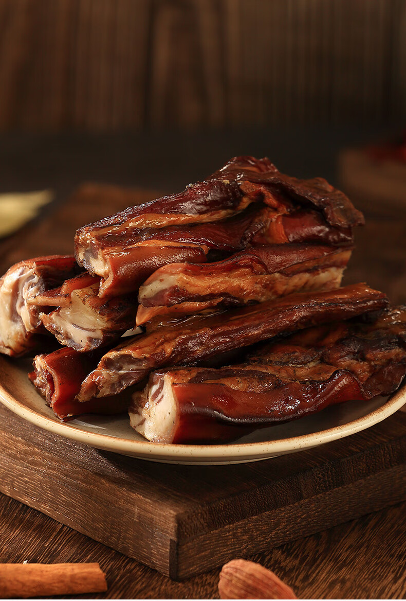 鲲橦 腊羊排新鲜老山羊烟熏羊排腊肉咸肉腌肉四川眉山特产260克 烟熏