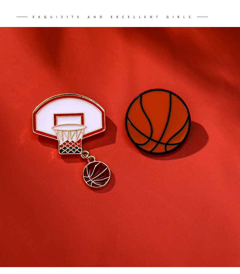 诗凝橙子胸针科比篮球迷徽章金属潮球迷学生情侣卡通个性书包饰品7号