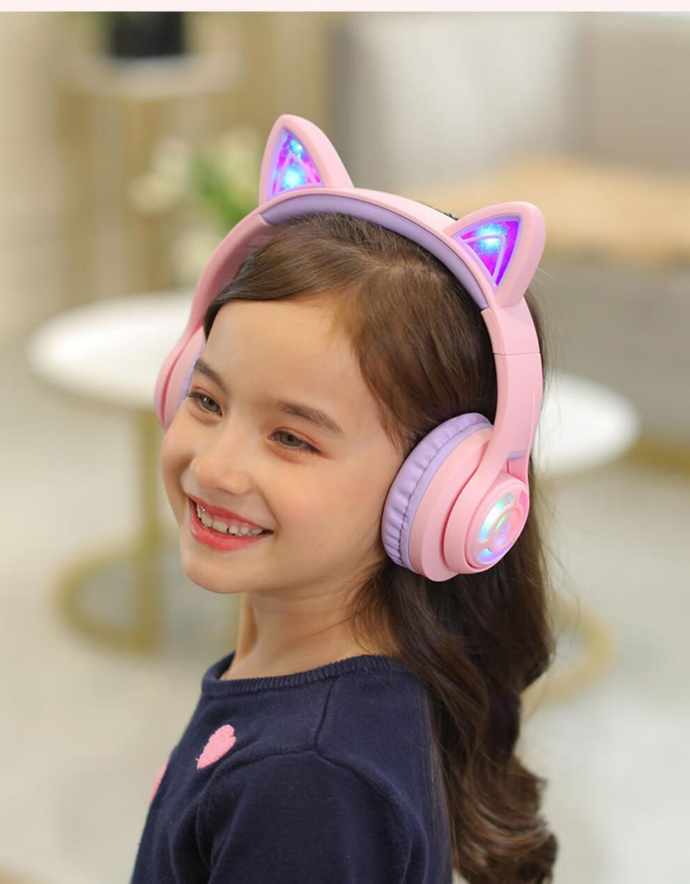 华为huawei小米通用tribit趣倍儿童耳机成人头戴式耳麦网红猫耳朵网课