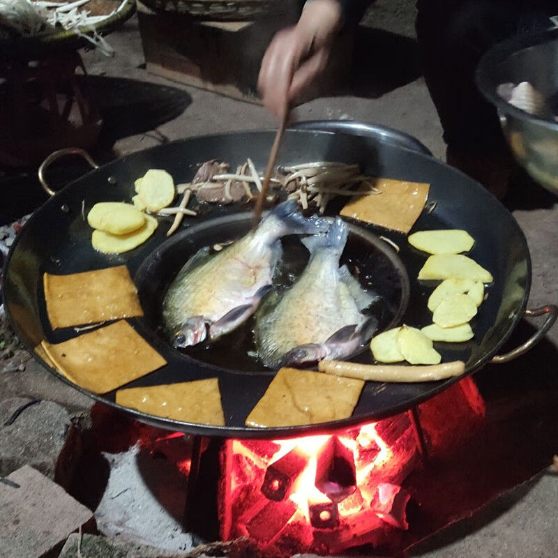 净也(jingye)苏泊尓品质熟铁黑铁热轧板材质贵州无涂层土豆煎饼锣锅