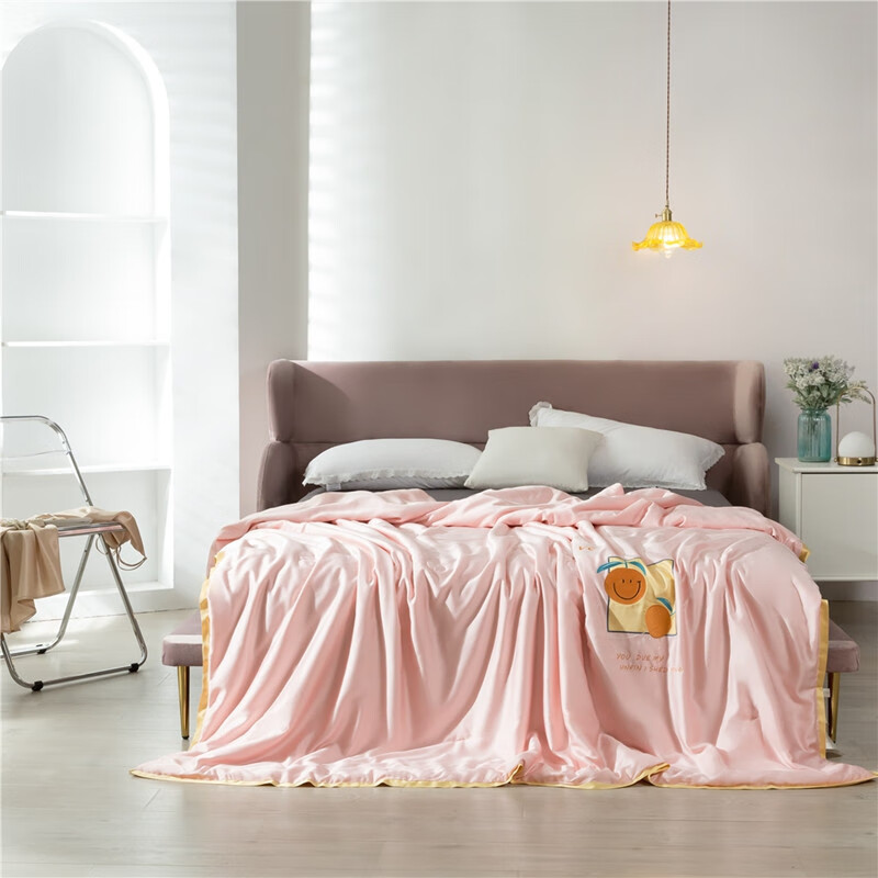 款捡漏家纺新款柠小白时尚夏被桔子200x230cm单夏被空调被/夏凉被