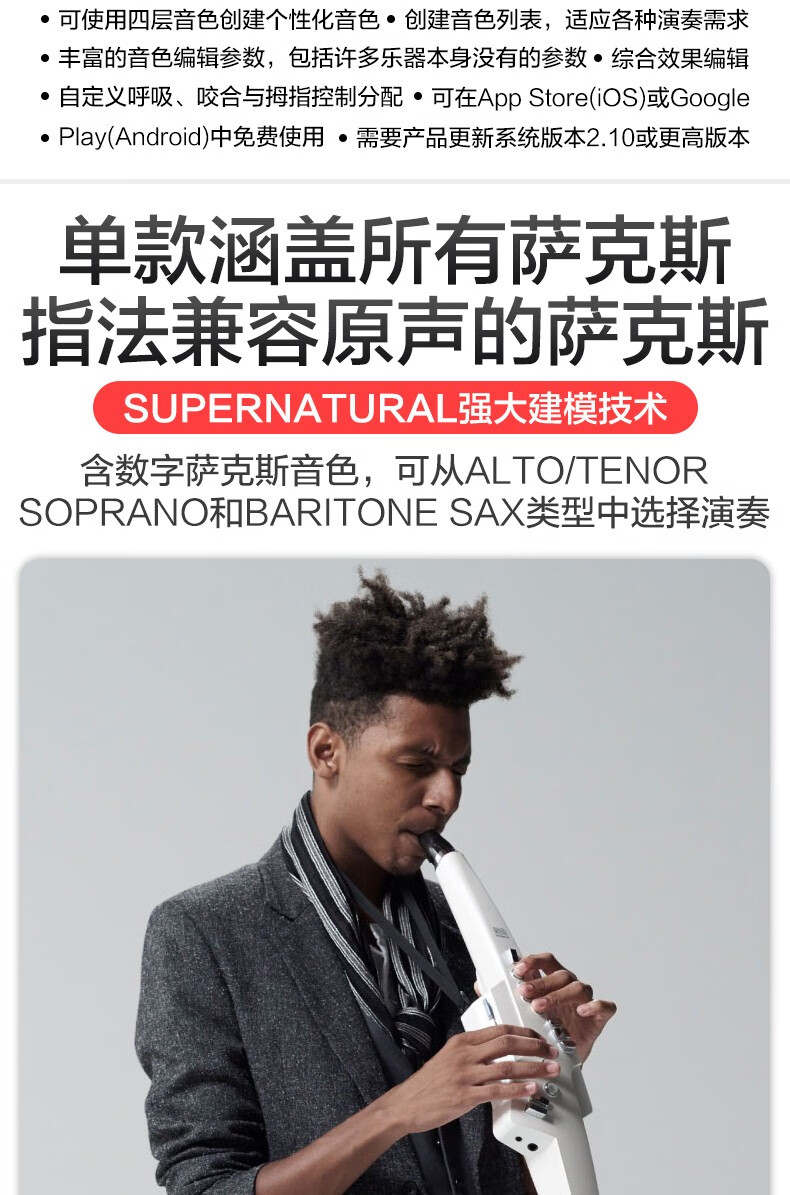 roland罗兰电吹管乐器ae-05 ae-10乐器大全初学者萨克斯电子吹管定制