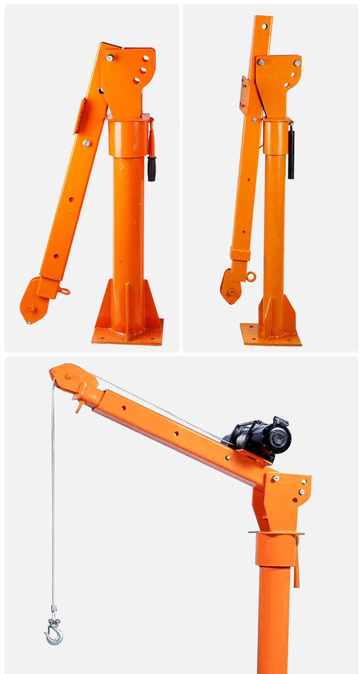 惠利得车载吊机1吨2吨12v24v货车汽车随车吊220伏家用葫芦提升小型吊