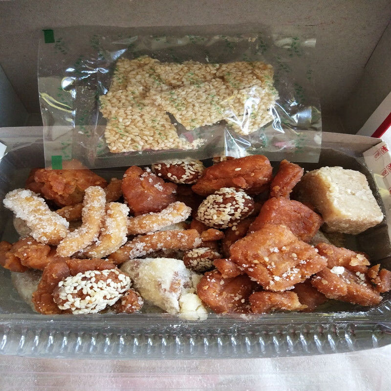 河南周口沈丘特产清真马四果品月饼果子点心蜜三刀混合1斤 5盒2500克