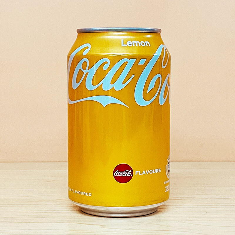 港版柠檬可乐coke可口可乐柠檬味碳酸饮料汽水330mlx6罐 【含糖】0度