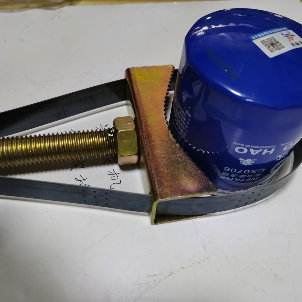 机油滤芯扳手滤清器换机油拆装工具可调元宝式汽车机油格钢带扳手麦桑