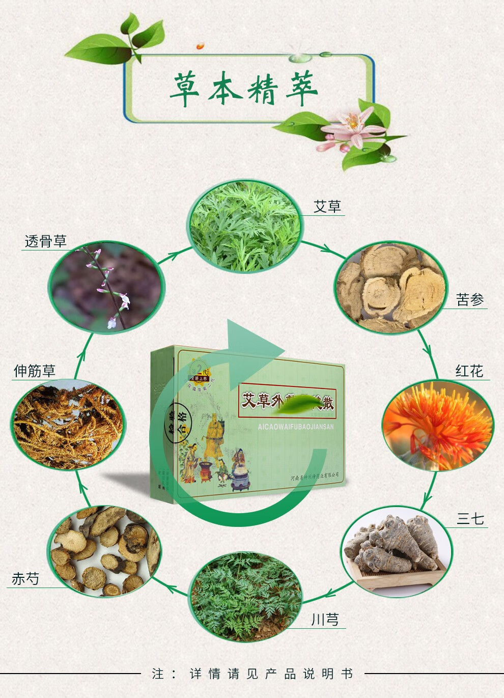 豫冠 百花露草 艾草外敷保健散 20克/盒【图片 价格 品牌 报价】