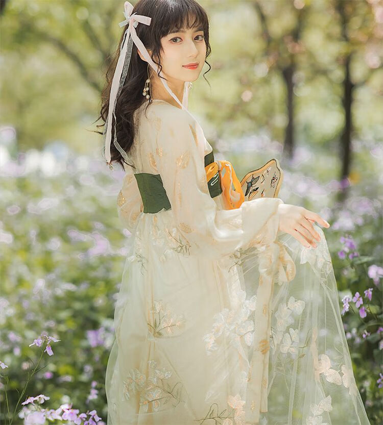 古装女汉服齐胸小个子古装汉服中国风齐胸襦裙 紫色 连衣裙 xs【图片