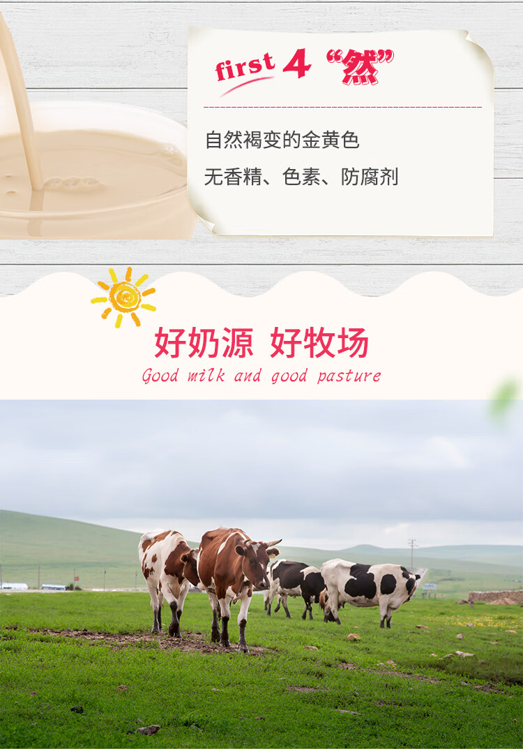 炭烧酸奶华明牧场烤酸奶碳烧熟风味酸牛奶瓶袋装牛奶整箱早餐 烤酸奶