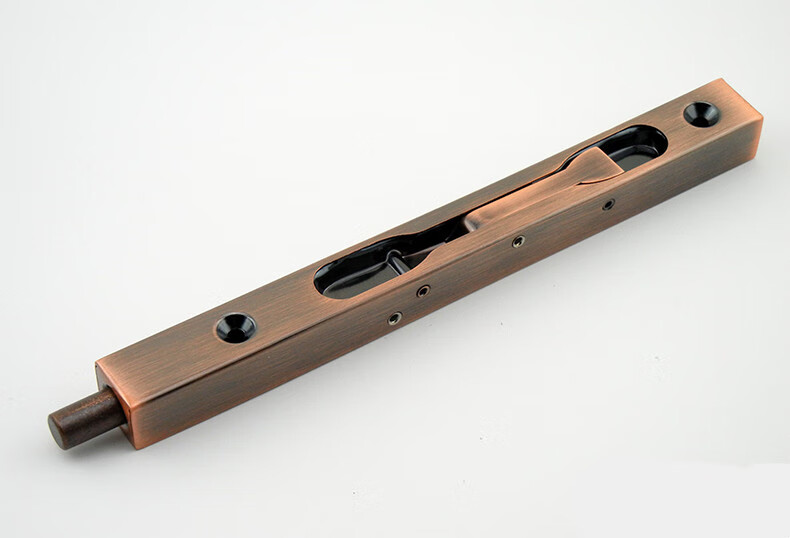 双开子母门盒式开槽304不锈钢暗插销加长金银古铜色 10寸红古铜(长