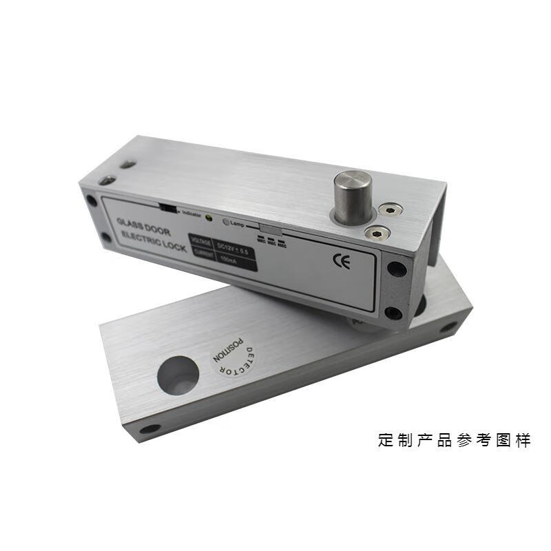 无框电插锁上下无框玻璃门电插锁玻璃门插销锁5815g无框电插锁左