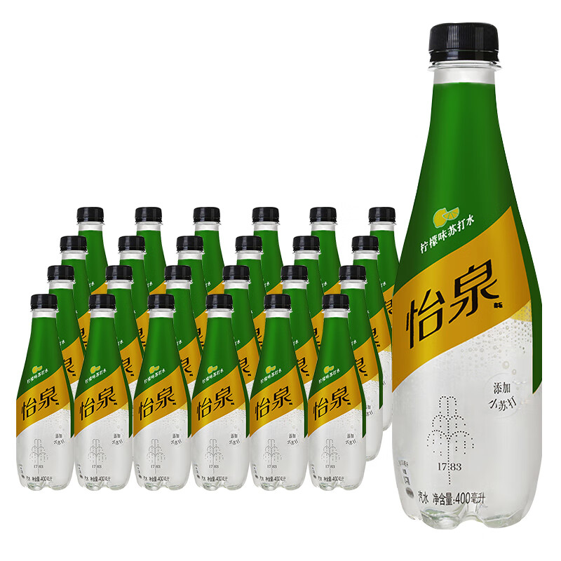 可口可樂怡泉含氣蘇打水檸檬味400ml*24瓶 蘇打水檸檬味400ml*24瓶