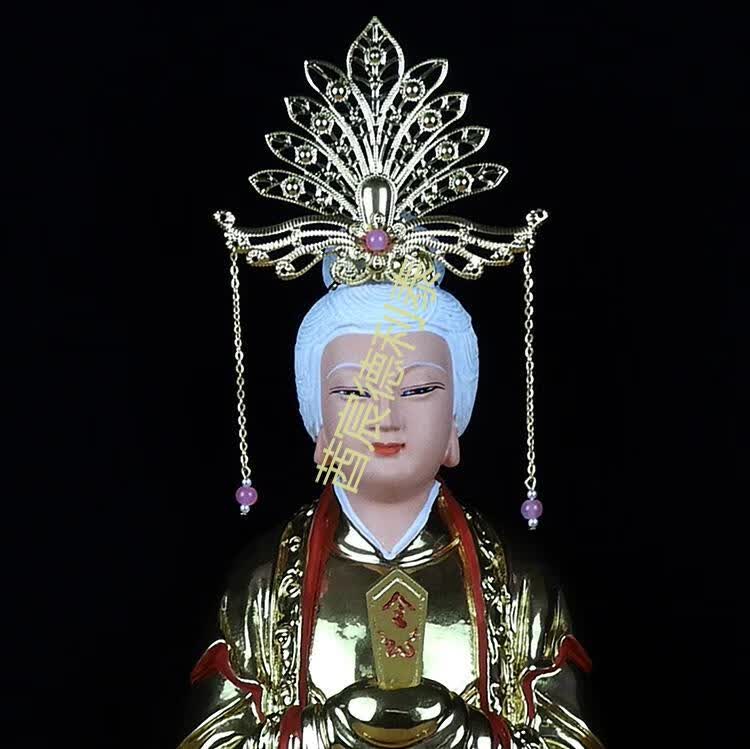 [京享好礼]泰山奶奶神像 供奉19寸凤冠碧霞元君神像泰山娘娘 泰山老母