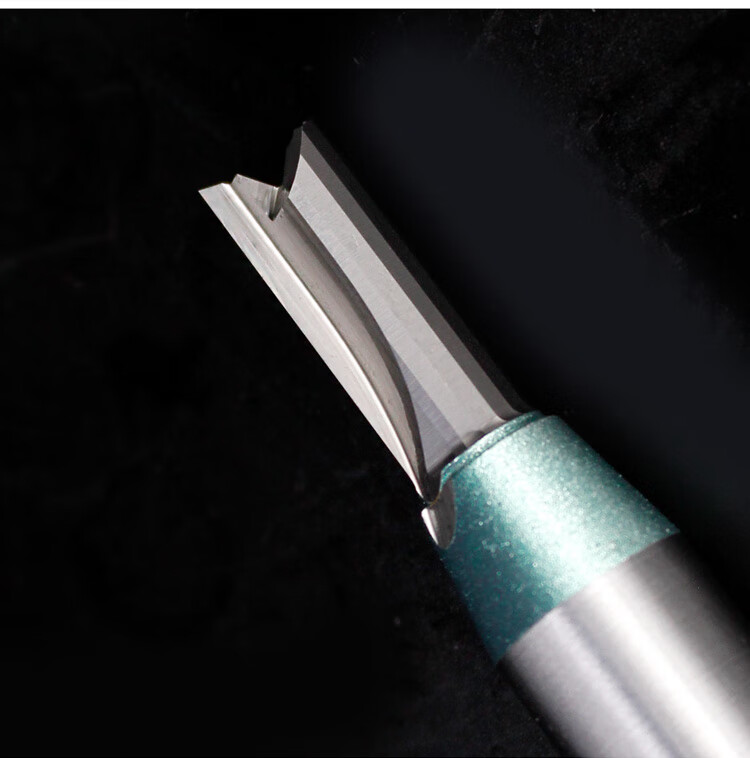 2刃tct双刃直刀木工修边机电木铣雕刻开槽工艺缝刀头绿标143512h