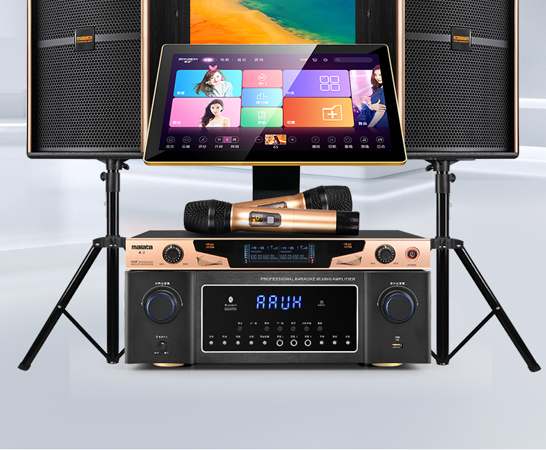 万利达家庭ktv音响套装全套卡拉ok机家用点歌机触摸屏一体机客厅k歌