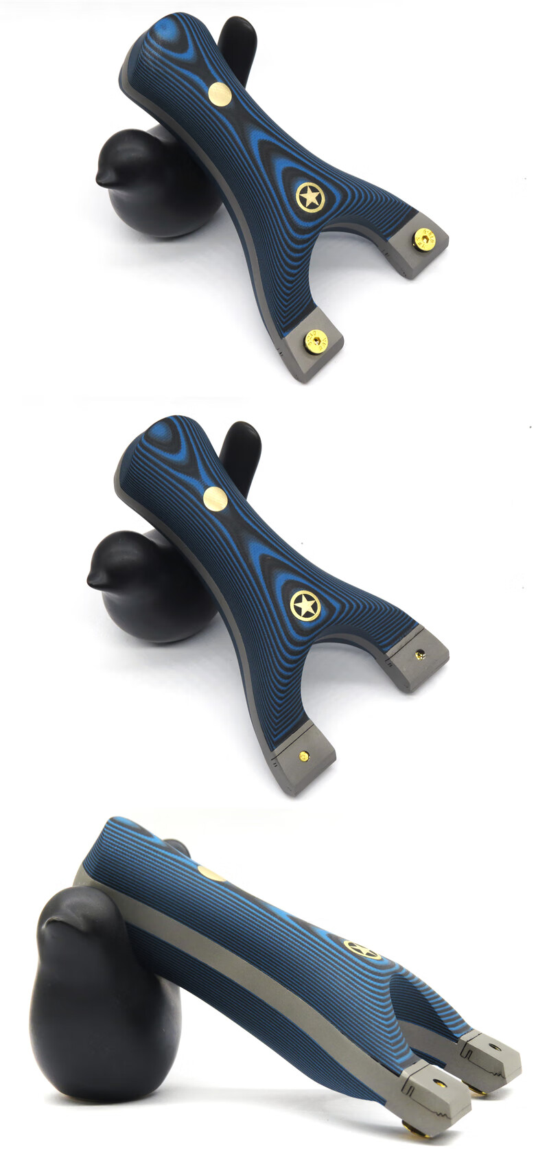 倍途乐(btoller)高精准g10淮撑夹片扁皮快压免绑弹弓野外竞技高端弹弓