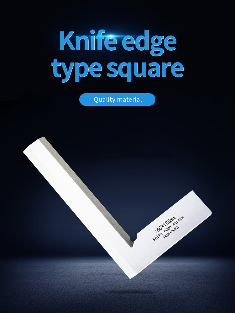 直角尺刀口角尺高精度拐尺三角尺角度尺直角规直角器8050mm塑料盒包装