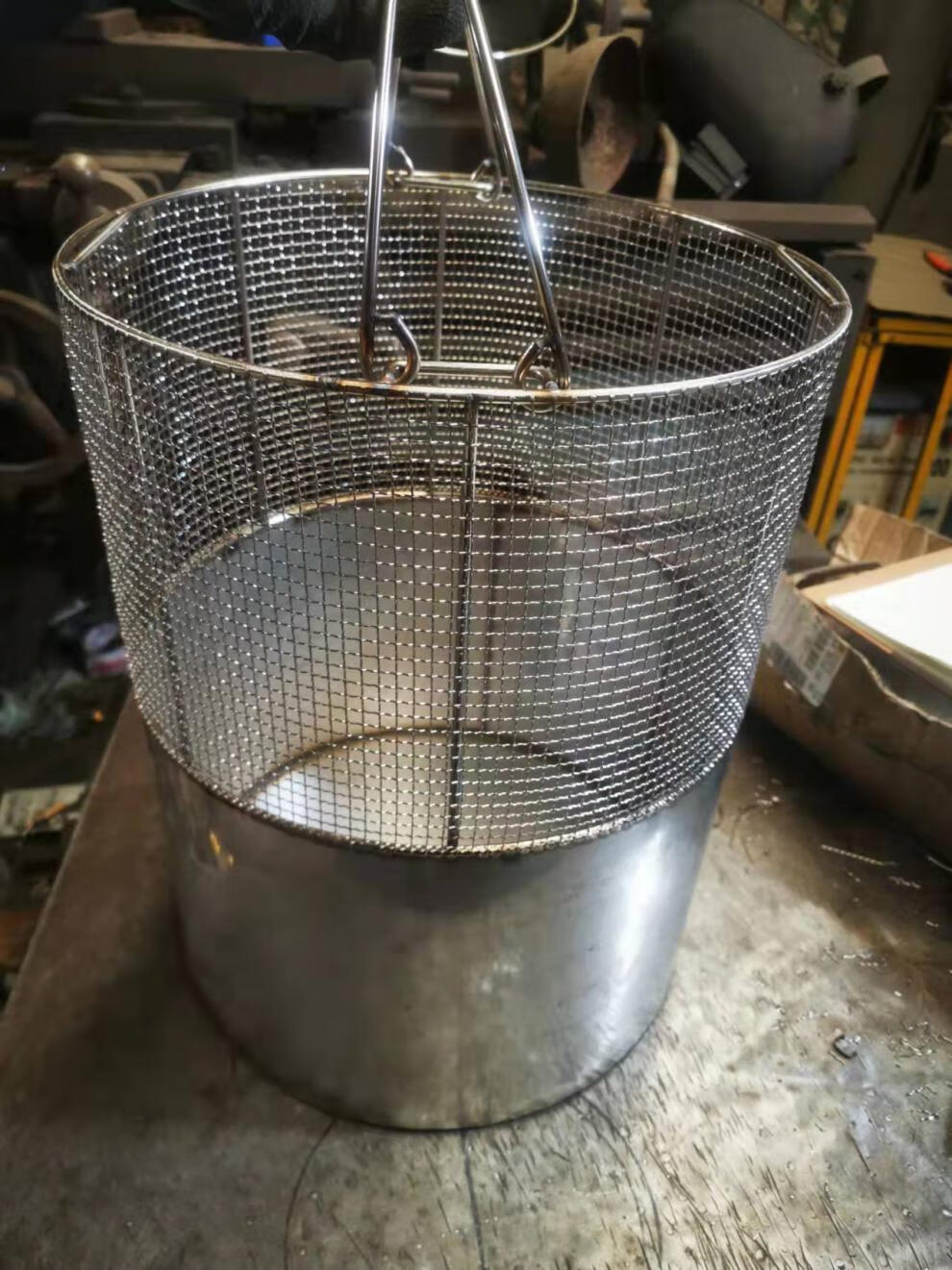 全304污水泵防护罩潜水泵笼水泵罩子及过滤产品特殊规格都可定做 浅