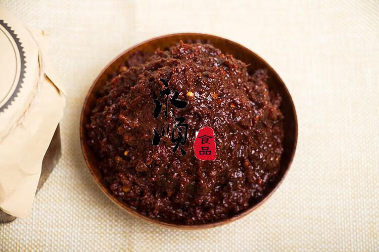 湖南双峰特产纯麦子酱 农家手工自制小麦酱 甜辣椒酱永丰辣酱500g