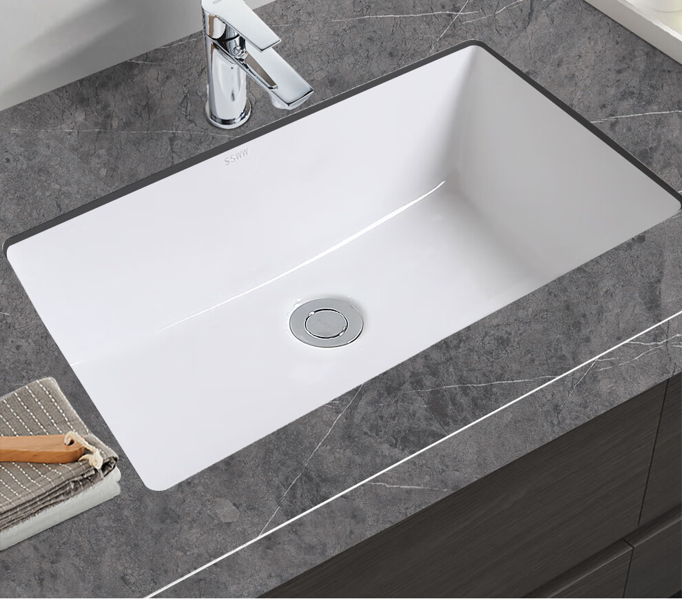 浪鲸台上盆卫浴陶瓷台下盆面盆嵌入式洗脸盆卫生间家用洗手洗漱盆cl