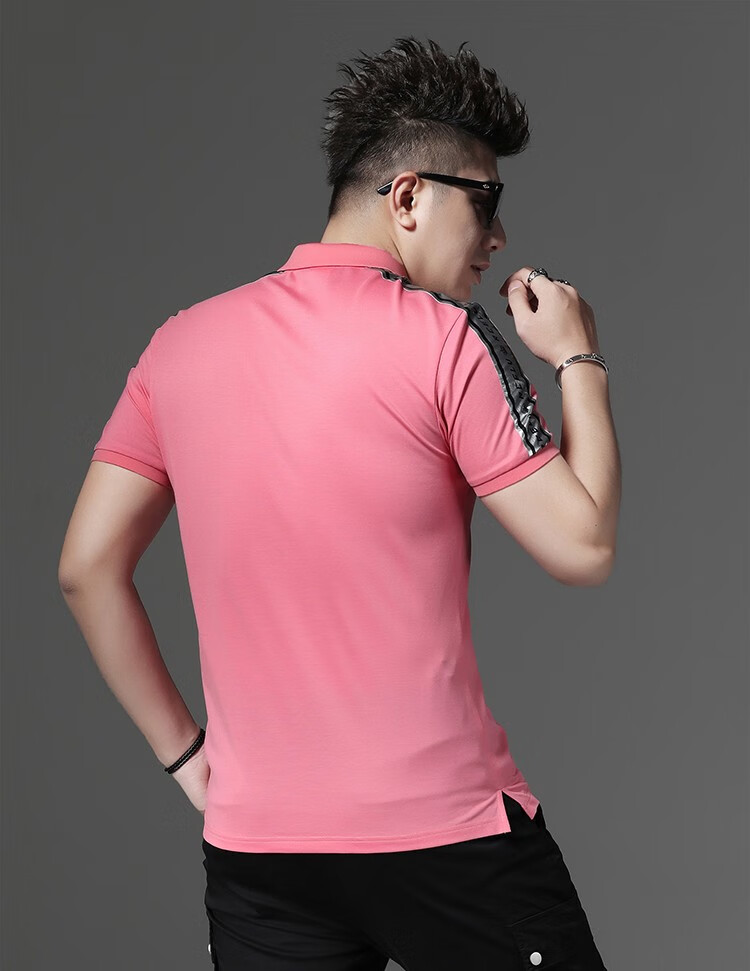 赫尔哈顿ectorhardenpolo衫男新款夏季男装时尚翻领修身短袖t恤休闲体